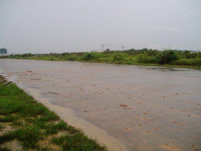 下雨中