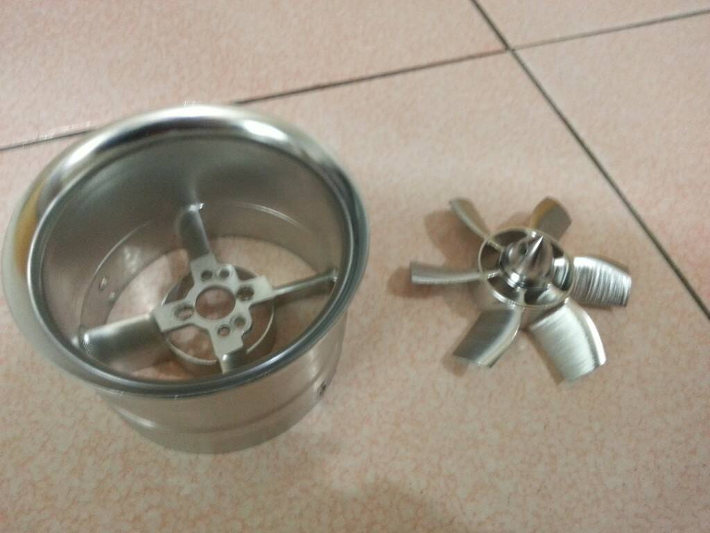 CNC車工70mm全金屬六葉槳售3000