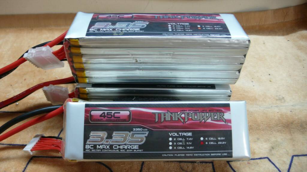 Tank Power 6S 3350mAh 45c *3 單顆售1500元