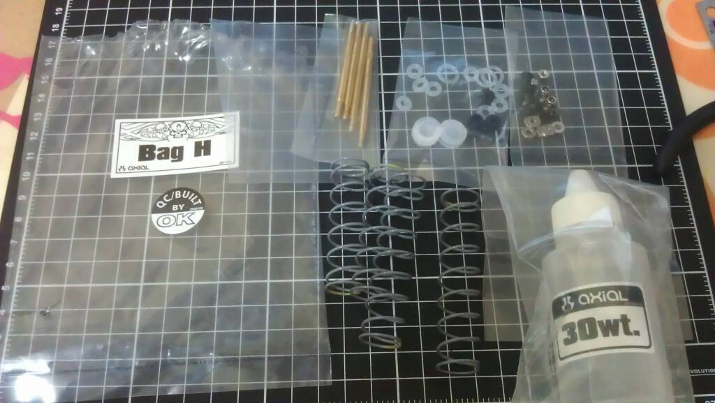 BAG H 內容物，為臂震組裝料件