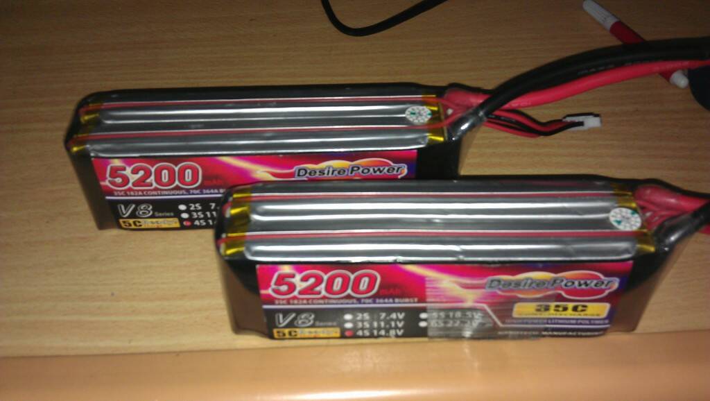 Desire Power 14.8V 5200mAh 35C V8 兩個共1650