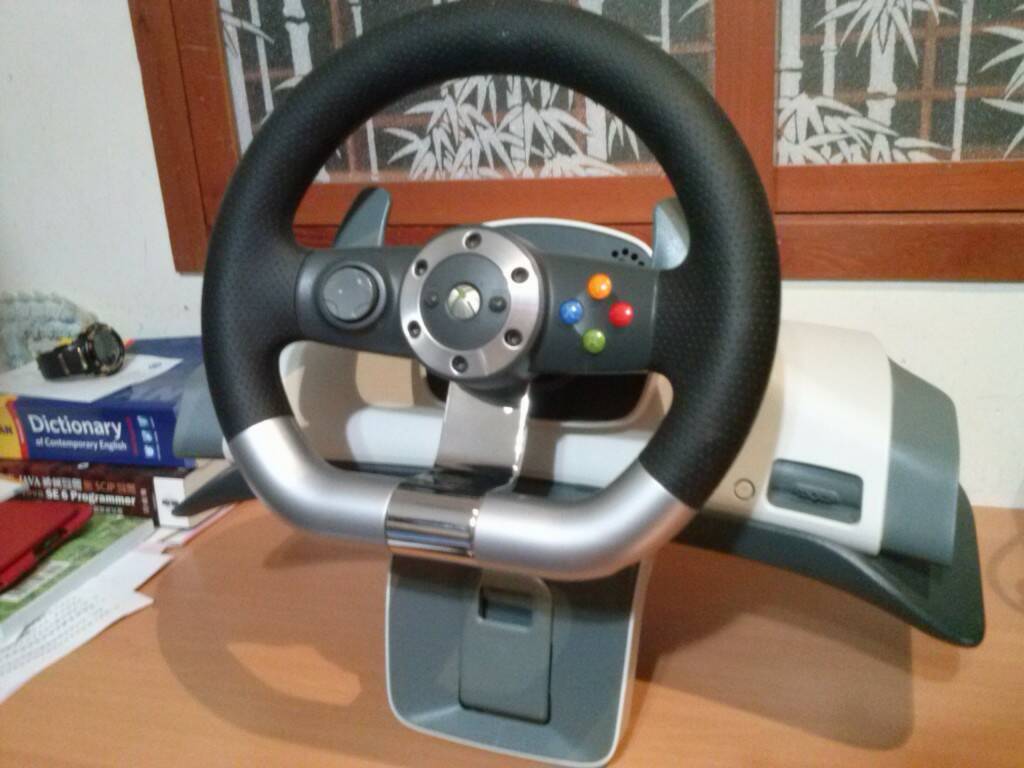 XBOX360專用 無線動力回饋賽車方向盤