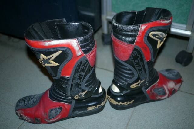 Alpinstar車靴 自取送 塑膠已裂化