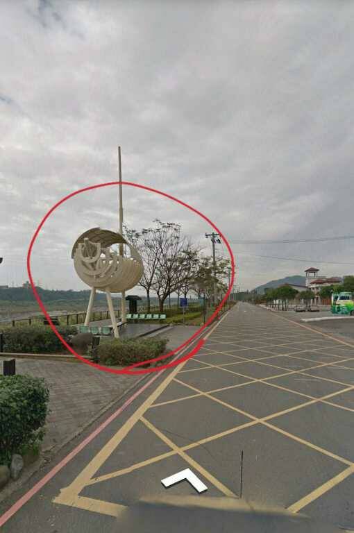 停好車後在大溪消防隊前面涼亭集合