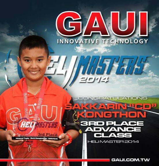 Sakkarin Kongthon "CD Compact Dude" 3rd Place Advance Class Heli Master 2014