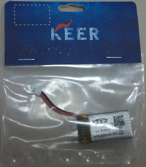 KEER 航模1S鋰電池 400mAh 25C 3.7V 