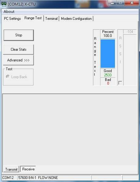 用X-CTU跑 Range Test