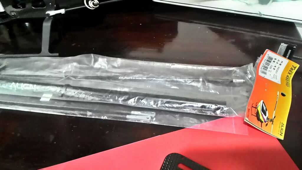 亞拓原450尾管 尾傳軸 伺服拉桿 及尾管撐