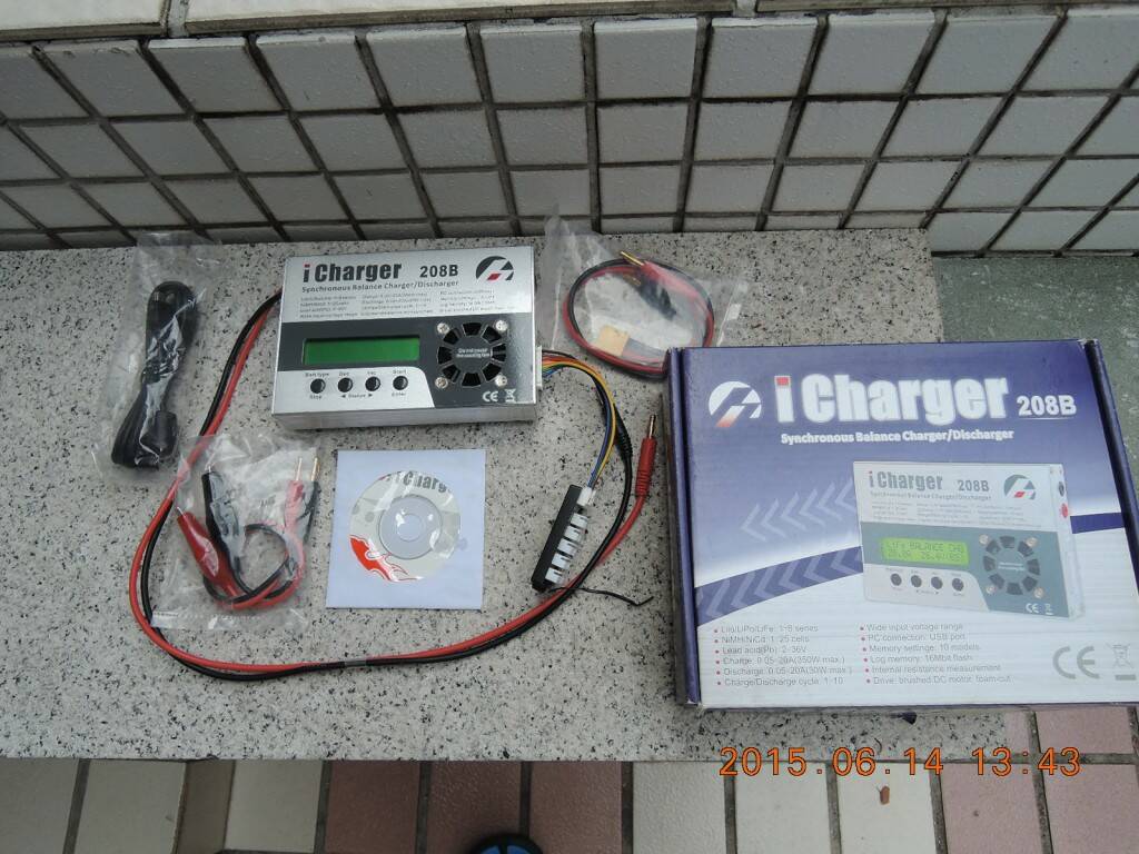 iCharger 208B 全部配件，所見即所得。