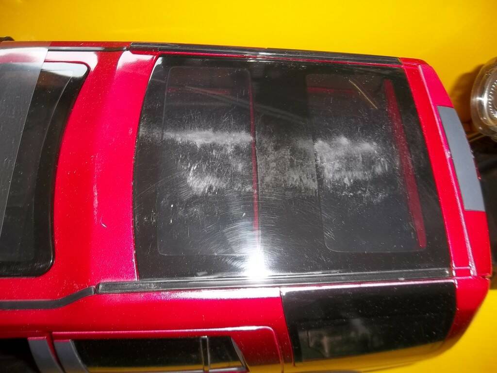 車頂運送有磨損可用模型研磨高或牙膏打磨消除