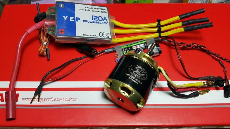 YEP120HV+JETI50VBEC+HK4025 550KV