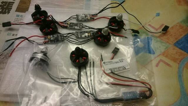 Tarot MT2204 2300kv+ Tarot 12A迷你電變