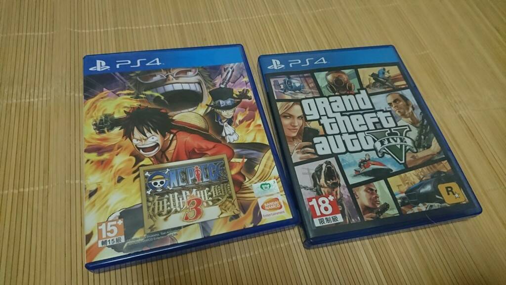 PS4 海賊無雙+GTA 都玩沒幾次 2片1500