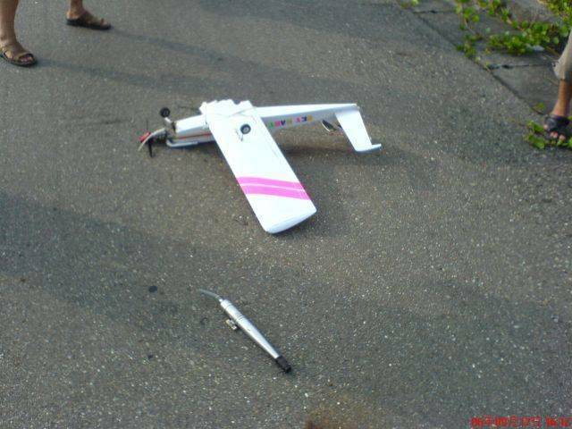 俯衝撞電桿
