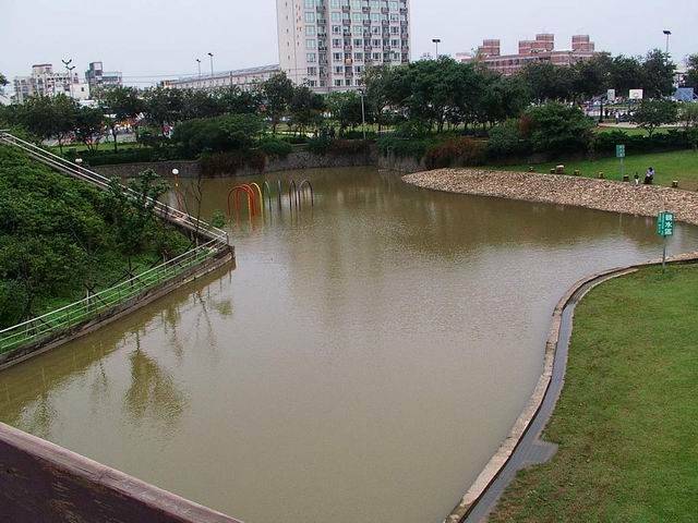 親水區天橋上空拍圖