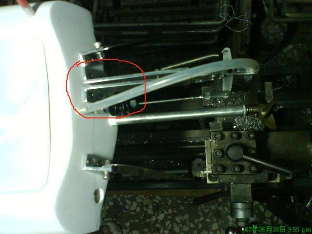 手工做方向舵固定座斜45度ㄉㄛ
