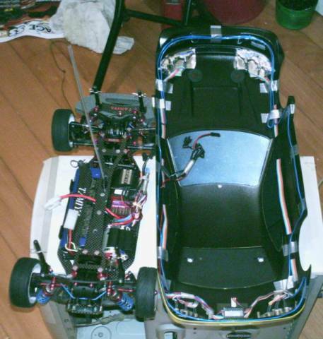 TB EVO 3 車殼裝燈及冷光條