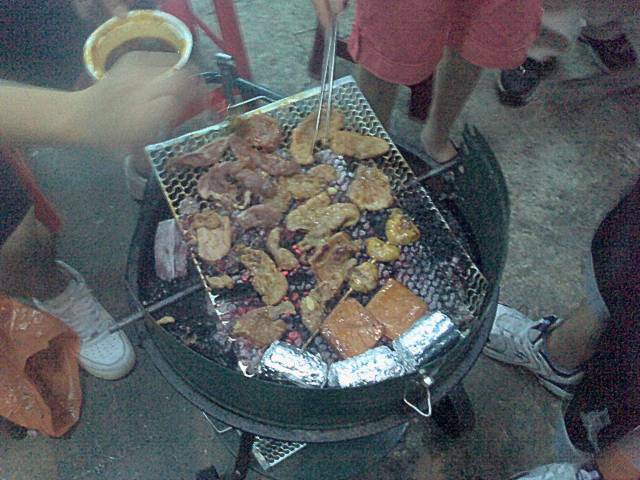 一堆烤肉
