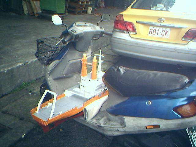 機車載船停車方便
