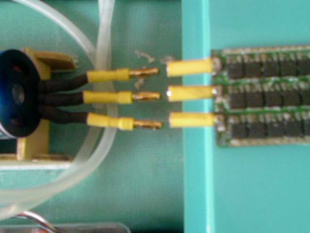 電變輸出端和無刷輸入端都是6mm的金X