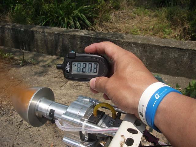 今天共計磨了五桶550cc油箱以低速2800轉試車，每桶磨完必須要四十分鐘