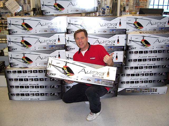 RC-Direct owner John Weaver with a stack of kits