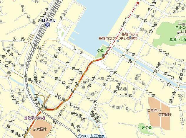 下引道後直走 中正路