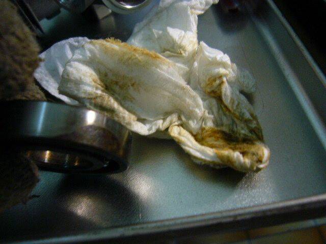 舊的培琳擦一擦，有鏽漬，但無鏽塊