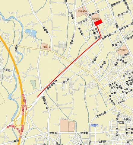 桃園交流道下往大興西路方向遇到中埔二街左轉到底在右轉就到了.
