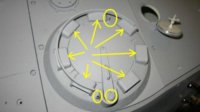 車長指揮塔追加若干細節﹐都是自己的主意。這些細節部份沒有市售追加零件﹐必須自製 ...