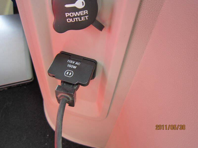 租這台車子,,沒話說.有110v~150w的電源輸出