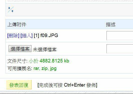 選擇發表回復