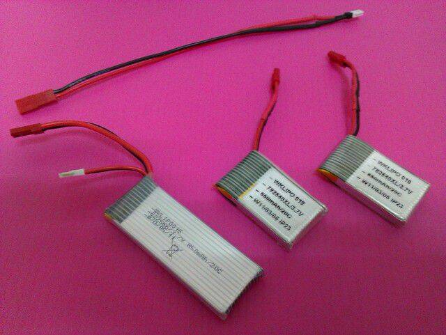 圖中兩顆 600 mAh 20C 電池已較無力