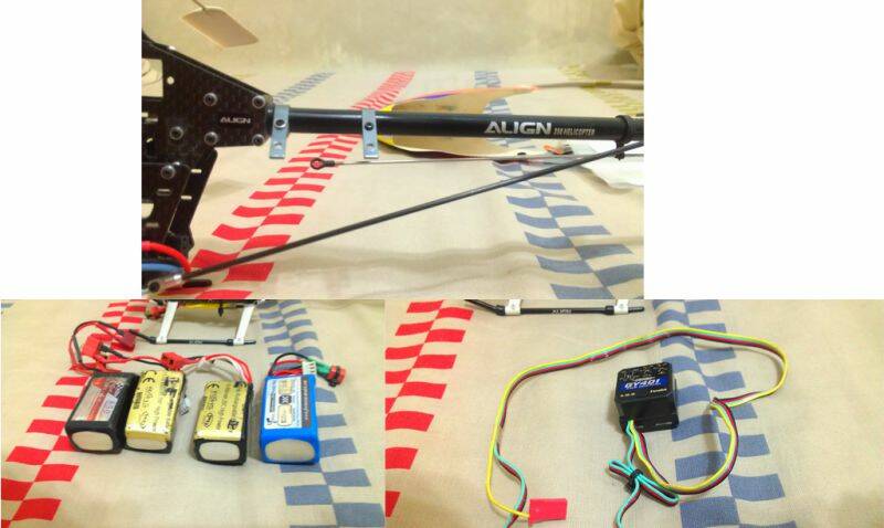 尾部、電池、陀螺