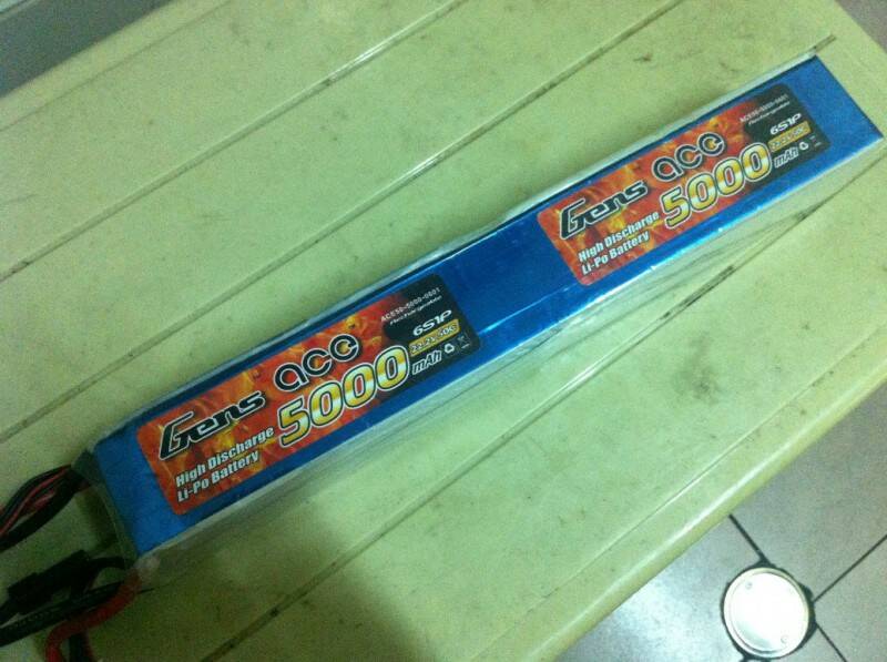 Gens Ace 5000mah 50C 6S X 2