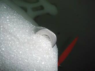 華司磨水泥地後的狀況