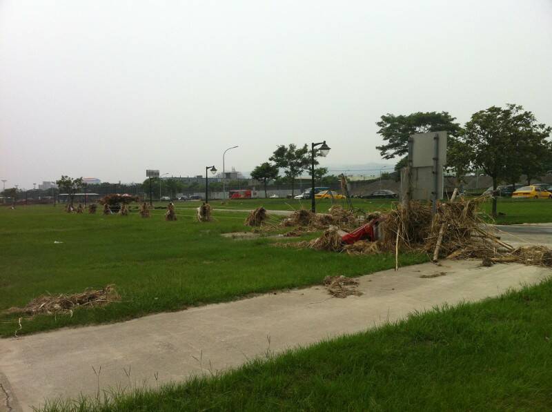 慘~~八月天~~沒棚子要躲哪去呢??