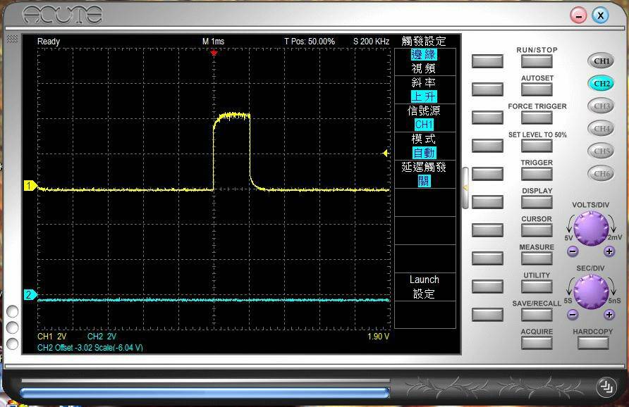 0%油門轉換成160Hz 1ms左右的PMW信號