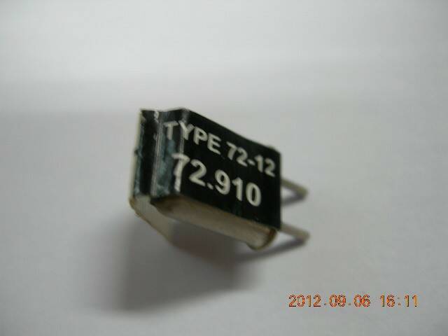 72頻接收晶體72.910(單頻)..售100元