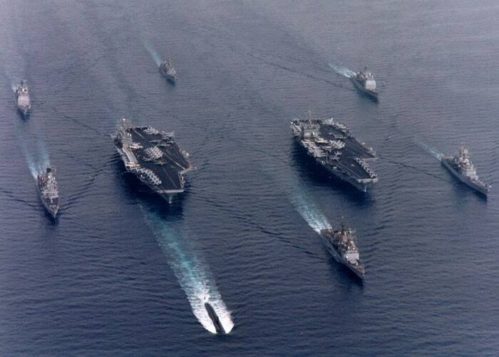 美國海軍第七艦隊集中兵力於遠東地區警戒
